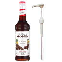 Monin 700 ml Çikolata Şurubu + Şurup Pompası
