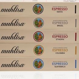 Muhlisa 5x10'lu Espresso 5 Çeşit Kapsül Kahve Seti