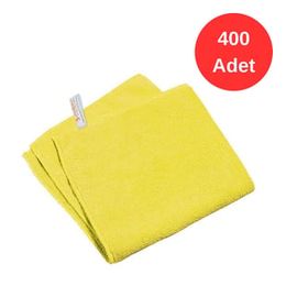 Mulpex 400'lü 40x40 cm Sarı Mikrofiber Genel Temizlik Bezi