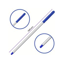Mulpex Premium Kalite Delikli 140 cm Mavi Alüminyum Eloksallı Sap
