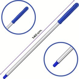 Mulpex Premium Kalite Delikli 140 cm Mavi Alüminyum Eloksallı Sap