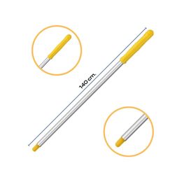 Mulpex Premium Kalite Delikli 140 cm Sarı Alüminyum Eloksallı Sap