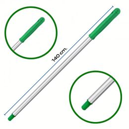 Mulpex Premium Kalite Vidalı 140 cm Yeşil Alüminyum Eloksallı Sap