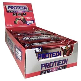 Muscle 24x40 gr Station Supreme Çikolata Çilek Protein Bar