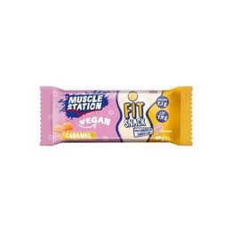 Muscle Station 40 gr Fit Snack Vegan Caramel Bar