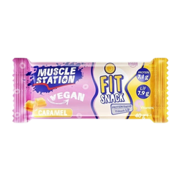 Muscle Station 40 gr Fit Snack Vegan Caramel Bar