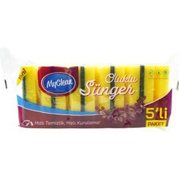 My Clean 5'li Oluklu Bulaşık Süngeri