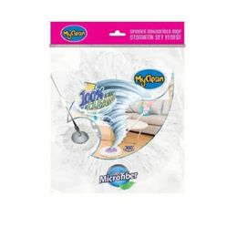 MyClean 2 Adet Mikrofiber Yuvarlak Mop Paspas Vileda Ucu