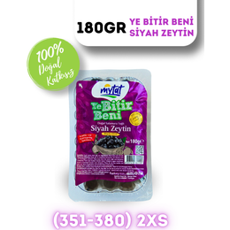 Mytat 180 gr 351-380 2Xs Dogal Gemlik Siyah Zeytin