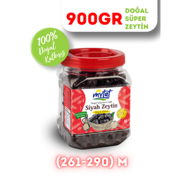 Mytat 900 gr 261-290 M Doğal Gemlik Özel Siyah Zeytin