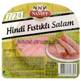 Namet 60 gr Fıstıklı Hindi Salam
