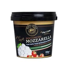 Napoli Antica 10x50 gr Tam Yağlı Taze Manda Sütlü Mozzarella Peyniri