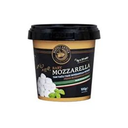 Napoli Antica 20x5 gr Baby Tam Yağlı Taze Manda Sütlü Mozzarella Peyniri