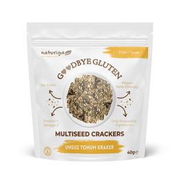Naturiga 40 gr Goodbye Gluten Sade Unsuz Tohum Kraker