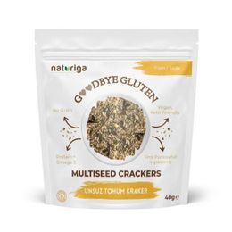 Naturiga 40 gr Goodbye Gluten Sade Unsuz Tohum Kraker