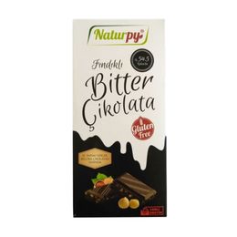 Naturpy 100 gr Glutensiz Fındıklı Bitter Çikolata