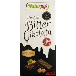 Naturpy 100 gr Glutensiz Kakaolu Fındıklı Bitter Çikolata
