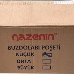 Nazenin 20x30 cm 50'li 50 Paket Düz Kilitsiz Şeffaf Küçük Boy Buzdolabı Poşeti