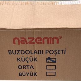 Nazenin 20x30 cm 50'li 50 Paket Düz Kilitsiz Şeffaf Küçük Boy Buzdolabı Poşeti