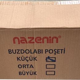 Nazenin 20x30 cm 50'li 50 Paket Düz Kilitsiz Şeffaf Küçük Boy Buzdolabı Poşeti