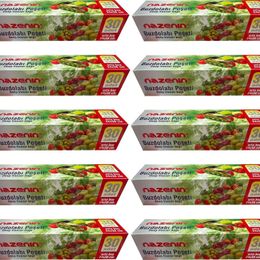 Nazenin 24x38 cm 30'lu 10 Paket Düz Kilitsiz Şeffaf Orta Boy Buzdolabı Poşeti