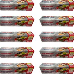 Nazenin 30x45 cm 20'li 10 Paket Düz Kilitsiz Şeffaf Büyük Boy Buzdolabı Poşeti