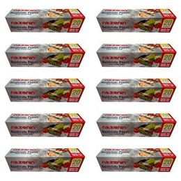 Nazenin 30x45 cm 20'li 10 Paket Düz Kilitsiz Şeffaf Büyük Boy Buzdolabı Poşeti