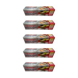 Nazenin 30x45 cm 20'li 5 Paket Düz Kilitsiz Şeffaf Büyük Boy Buzdolabı Poşeti