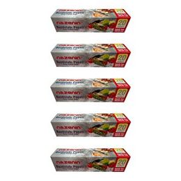 Nazenin 30x45 cm 20'li 5 Paket Düz Kilitsiz Şeffaf Büyük Boy Buzdolabı Poşeti