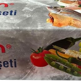 Nazenin 30x45 cm 20'li Düz Kilitsiz Şeffaf Büyük Boy Buzdolabı Poşeti