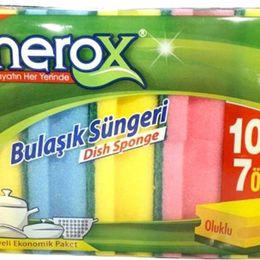 Nerox Oluklu 10'lu Bulaşık Süngeri