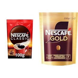 Nescafé 100 gr Classic + 200 gr Gold Çözünebilir Ekopaket Kahve