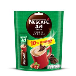 Nescafe 10x17 gr Fındık Aromalı Beyazlatıcılı Çözünebilir Kahve Karışımı
