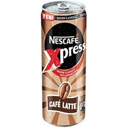 Nescafe 250 ml Xpress Cafe Latte Şekersiz Soğuk Kahve