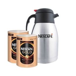 Nescafe 2'li 900 gram Gold Eko Paket + Termos