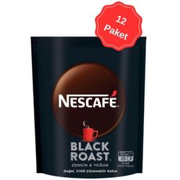 Nescafe 50 gr Black Roast Zengin Ve Yoğun Granül Kahve