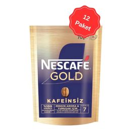 Nescafe 70 gr Gold Decaf Kafeinsiz Çözünebilir Kahve
