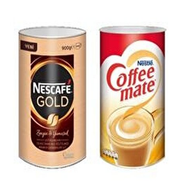 Nescafe 900 gr Gold + Nestle 500 gr Coffee Mate