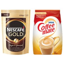 Nescafe Gold 200 gr Kahve + Nestle 500 gr Kahve Kreması