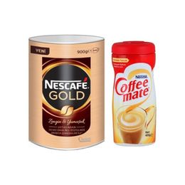 Nescafe Gold 900 gr Eko Paket ve 400 gr Coffee Mate