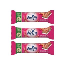 Nesfit 3x23,5 gr Kırmızı Meyveli Tam Tahıllı Bar