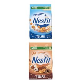 Nestlé 420 gr Nesfit Sade Tam Tahıl ve Pirinç Gevreği + 400 gr Nesfit Çikolatalı Tam Buğday ve Pirinç Gevreği