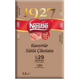 Nestle 1927 Sütlü Kuvertür Tekli Çikolata 2,5kg