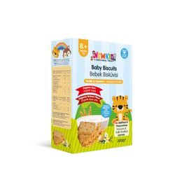 New Kid 200 gr Vanilyalı ve Fındıklı Bebek Bisküvisi