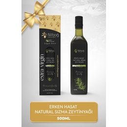 Nilbağ Zeytinyağları 500 ml Soğuk Sıkım Marasca Ayvalık Erken Hasat Natural Sızma Zeytinyağı