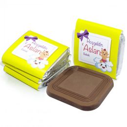Nin 125 Adet Madlen Sarı Erkek Bebek Dökme Bebek Çikolatası