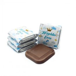 Nin Chocolate 125 Adet Kral Tacı Erkek Bebek Dökme Bebek Çikolatası
