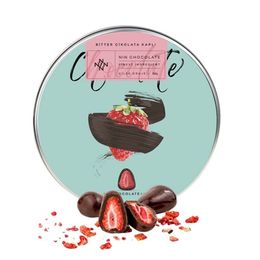 Nin Chocolate 250 gr Bitter Çikolata Kaplı Çilek Draje