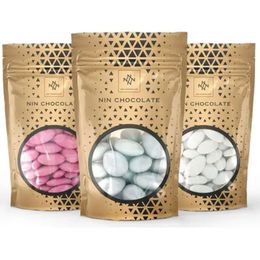 Nin Chocolate 450 gr Karışık Badem Draje Pembe Sedef Gümüş