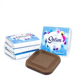 Nin Chocolate 70 Adet Mavi Balon Erkek Bebek Dökme Bebek Çikolatası